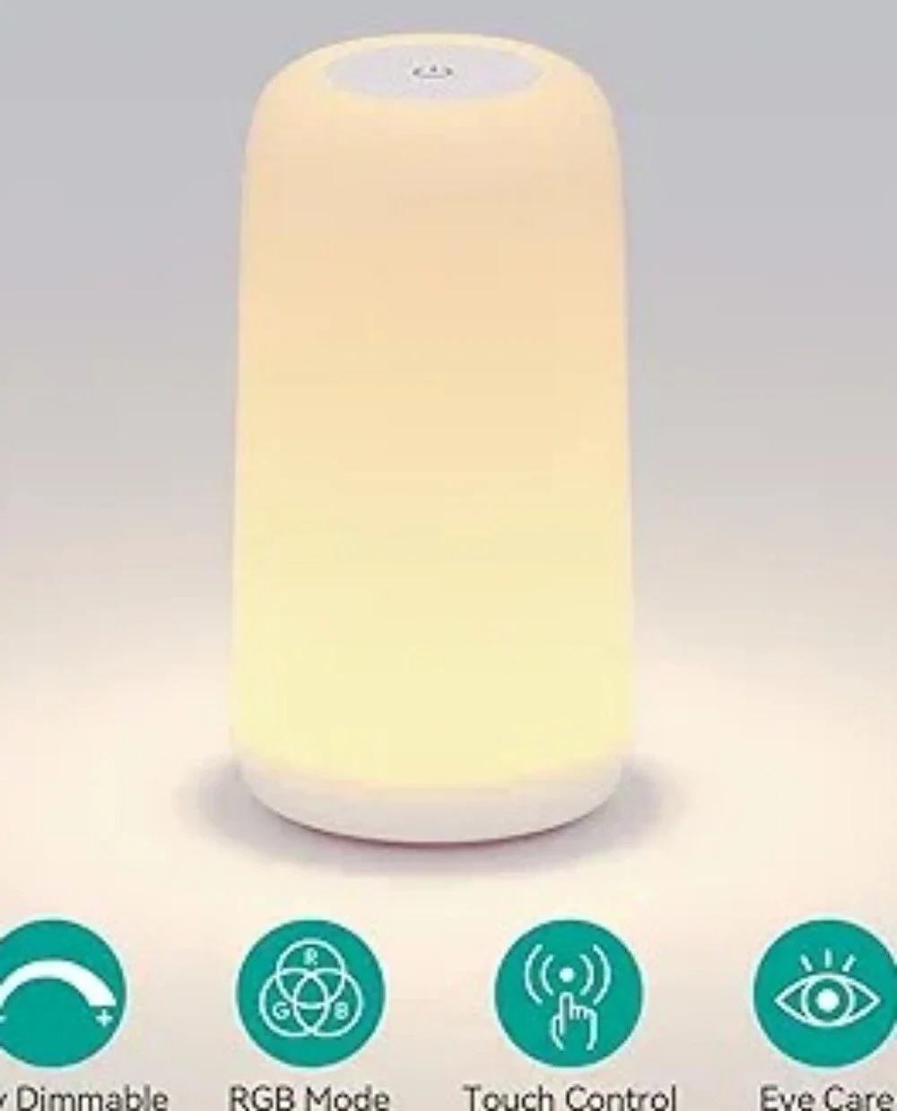 Touch Bedside Table LED Lamp Sleek Design & RGB Mode Multi-Color Dimmable